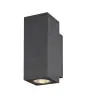 SLV Enola Up/Down Wandleuchte Aluminium Grau Quadrat 7.8W 700lm - 940 Kaltweiß | Außenbeleuchtung - IP65 - Höchste Farbwiedergabe - Dimmbar 